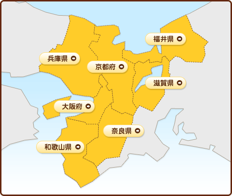 近畿地区大会マップ